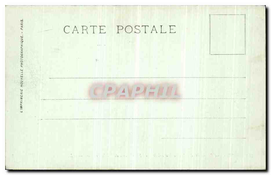 CPA Paris Museum d Histoire Naturelle La galerie de paleontologie Prehistoire Dinosaure — Rückseite