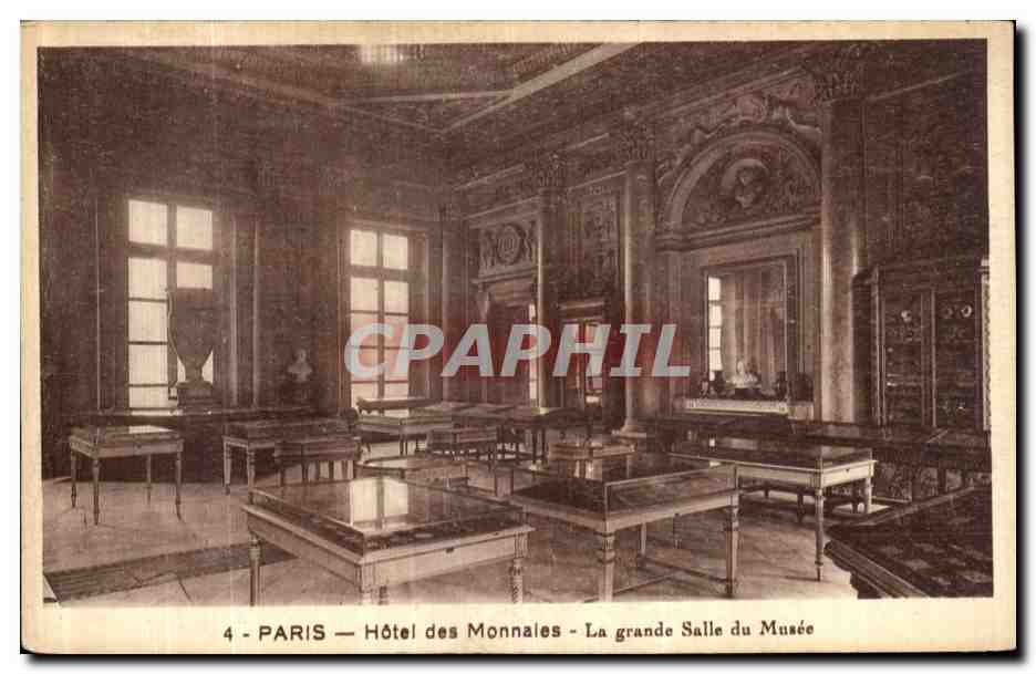 CPA Paris Hotel des Monnales La Grande Salle du Musee 