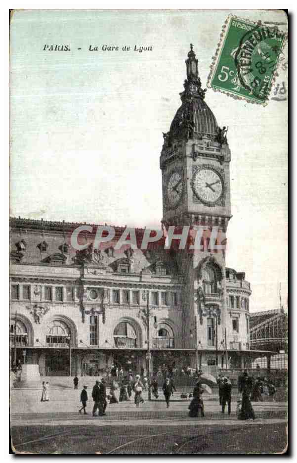 CPA Paris Le Gare De Lyon 