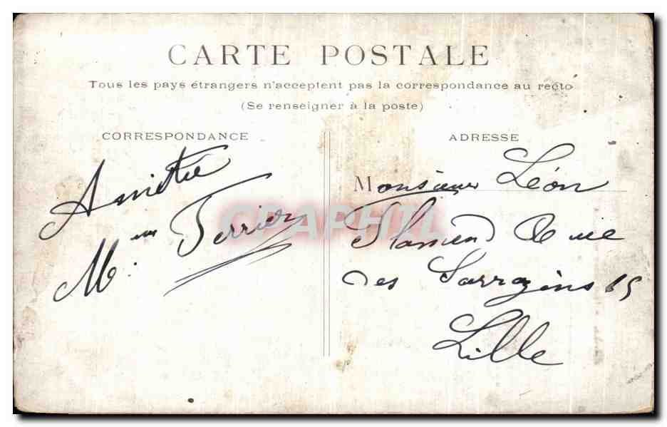 CPA Paris Le Gare De Lyon  — Rückseite