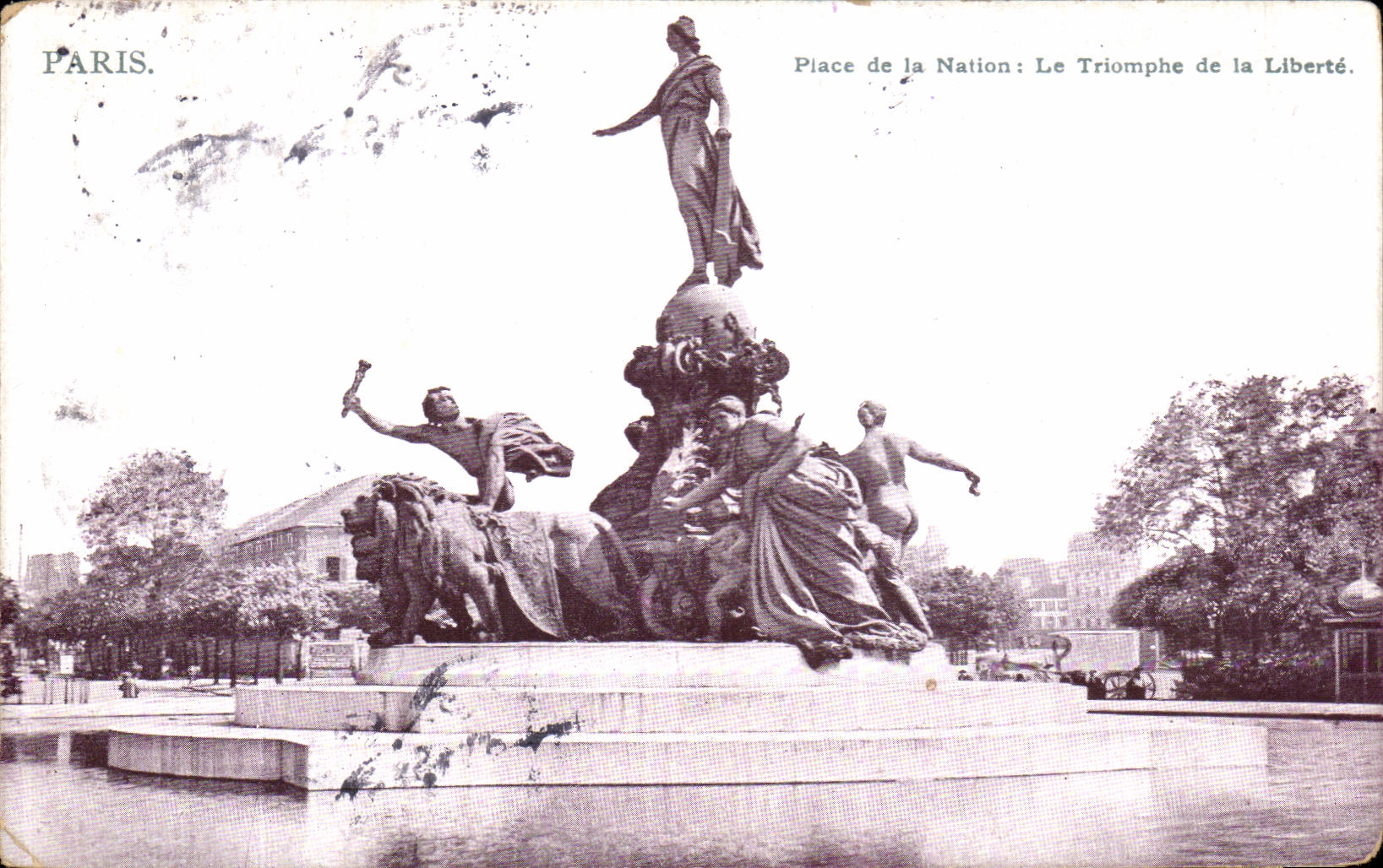 CPA Paris Place de La Nation Le Triomphe de la Liberte 