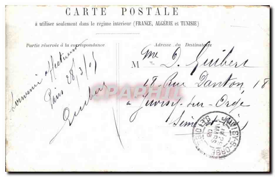CPA Paris Rue Royale La Madeleine — Rückseite