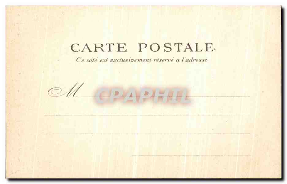 CPA Paris La Cathedrale Portail Est — Verso