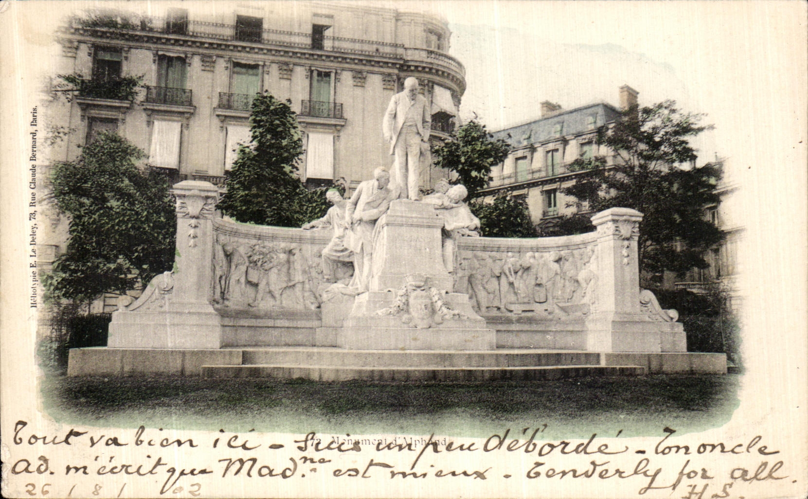 CPA Paris Monument d Alphand