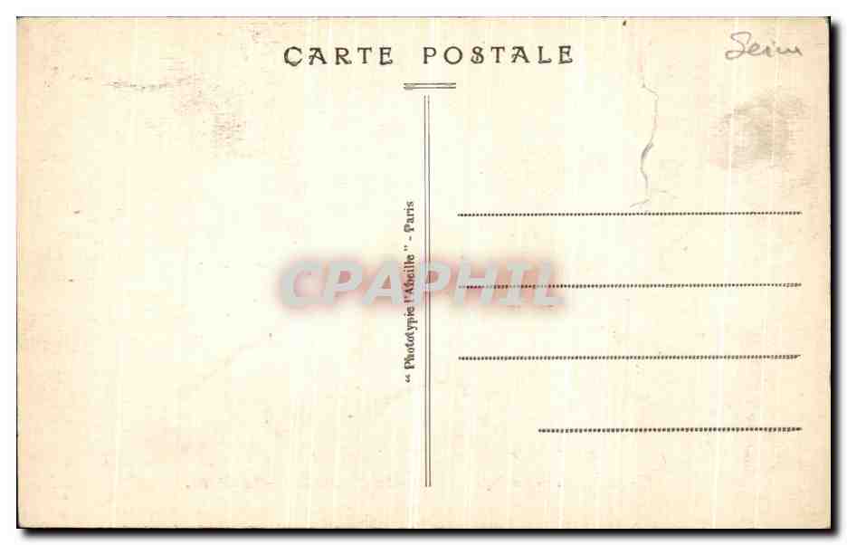 CPA Clichy Le Parc Denain La Pieced eau La grotte Cygnes — Rückseite
