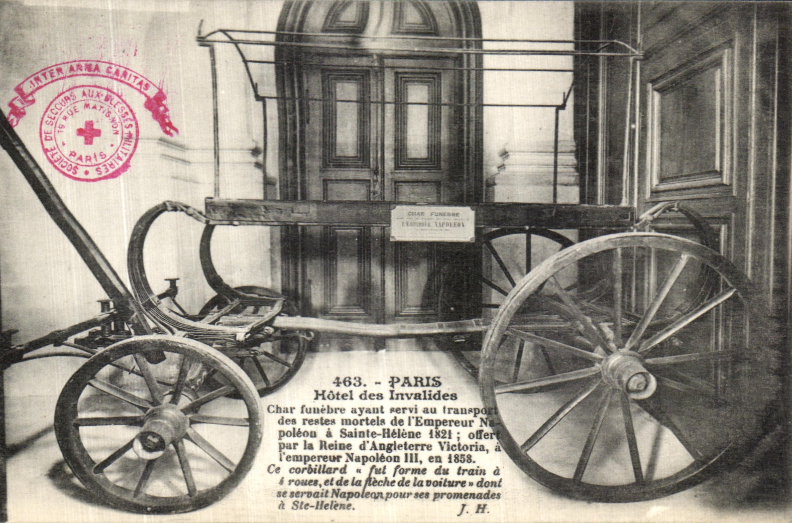 CPA Paris Hotel des Invalides Char funebre