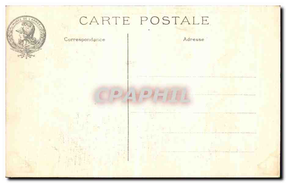 CPA Paris Hotel des Invalides Char funebre — Rückseite