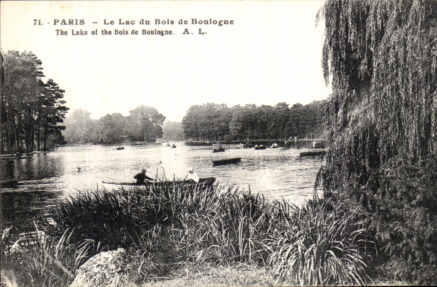 CPA Paris La Lac du Bois de Boulogne 