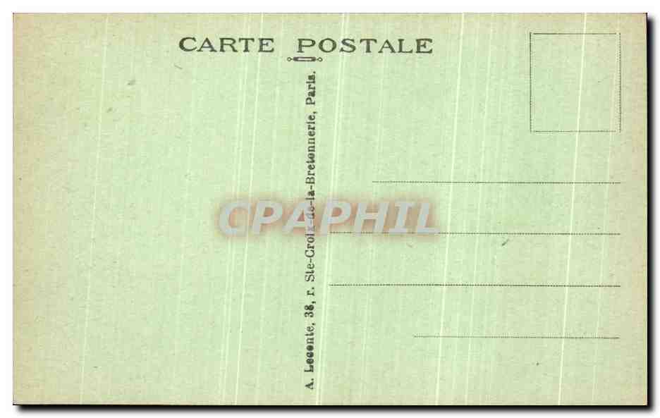 CPA Paris La Lac du Bois de Boulogne  — Verso
