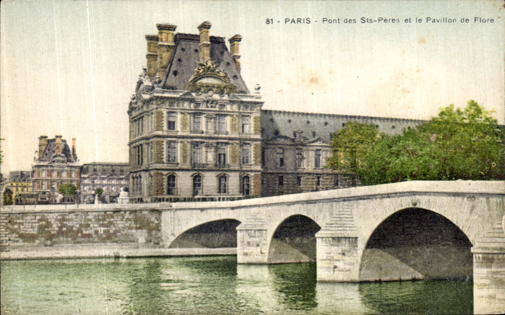CPA Paris Pont des Sts Peres et le Pavillon de Flore