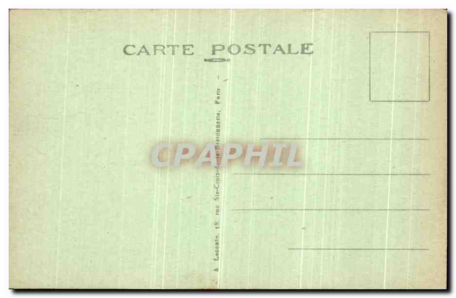 CPA Paris Square Louvois  — Rückseite