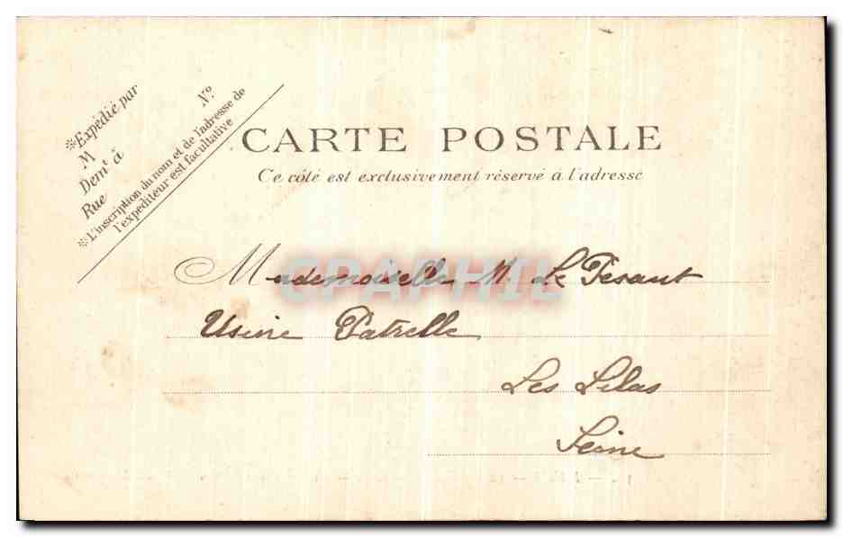 CPA Paris Le Bois de Boulogne Allee des Acacias — Verso