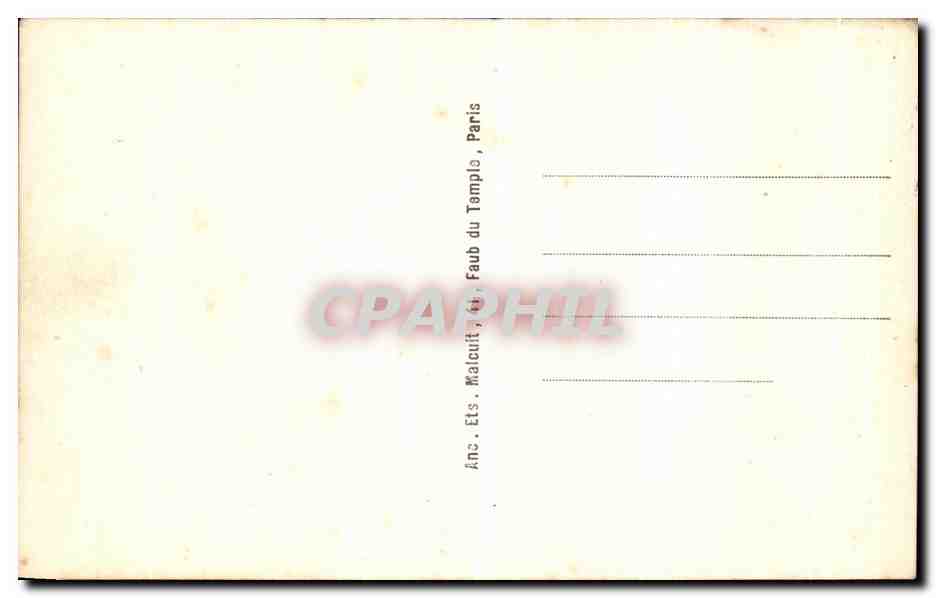 CPA Paris Bagatelle Le the — Rückseite