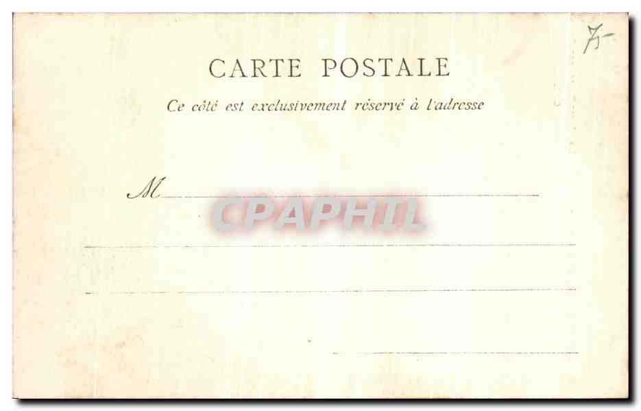 CPA Paris Arc de TRiomphe La Marseillaise par Rude — Rückseite