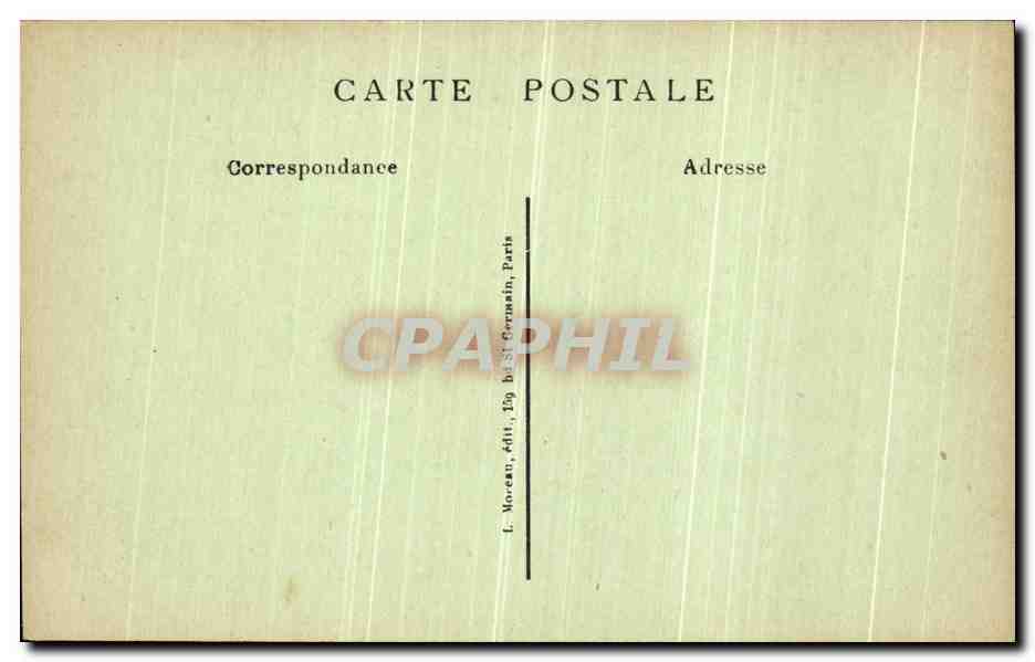 CPA Paris Jardin des Buttes Chaumont Le Lac  — Verso