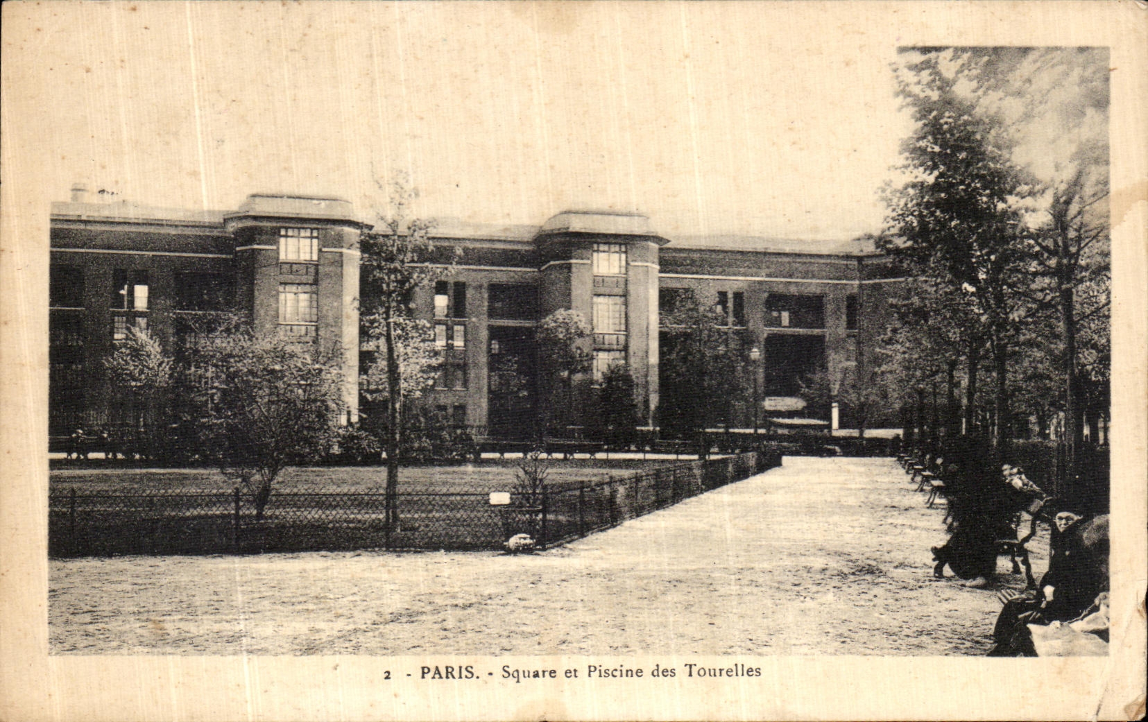 Paris - Square et Piscine des Tourelles — Édition Maler, 349, rue de Belleville, Paris
