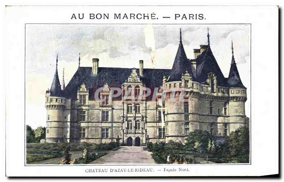 CPA Paris Au Bon Marche Chateau d Azay le Rideau 
