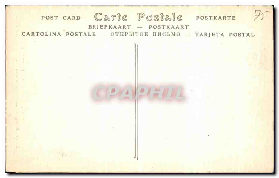 CPA Paris Le Pantheon Un des Bourgeois de Calais Rodin — Rückseite