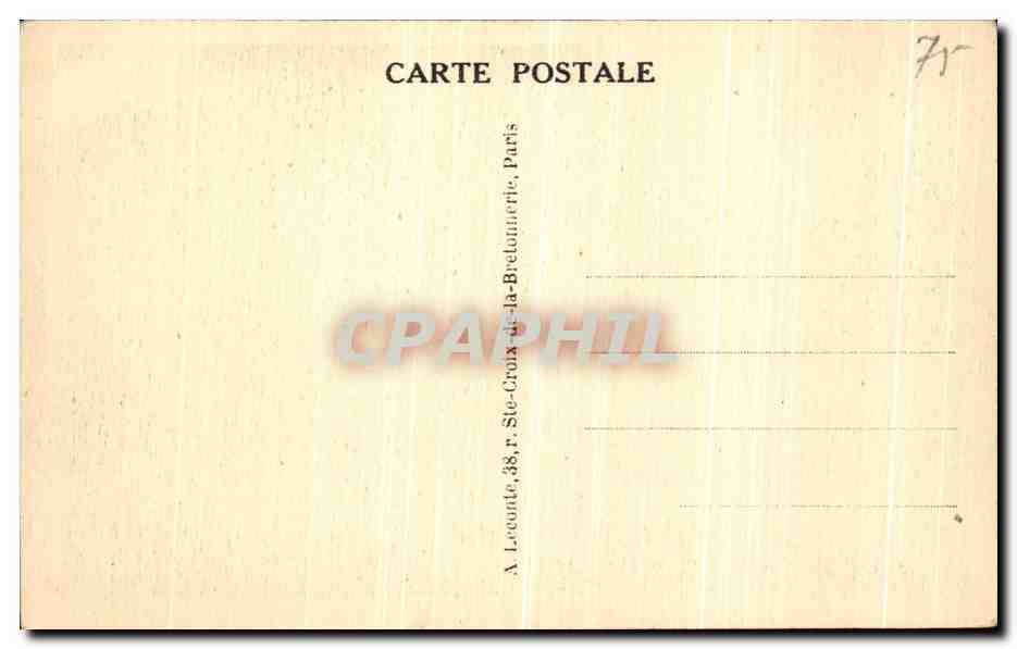 CPA Paris Le Vieux Montmartre Sacre Coeur  — Rückseite