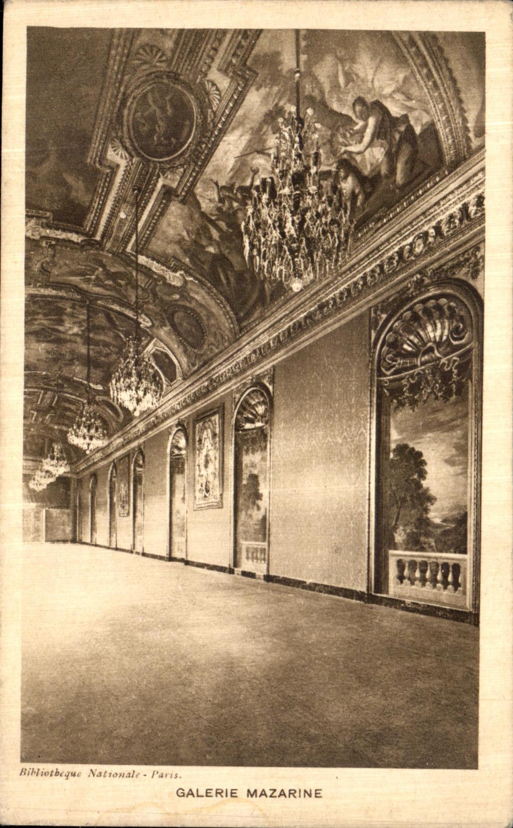 CPA Galerie Mazarine Paris Louvre