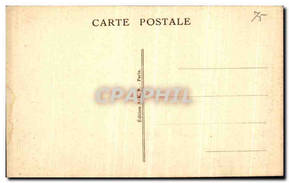 CPA Galerie Mazarine Paris Louvre — Rückseite