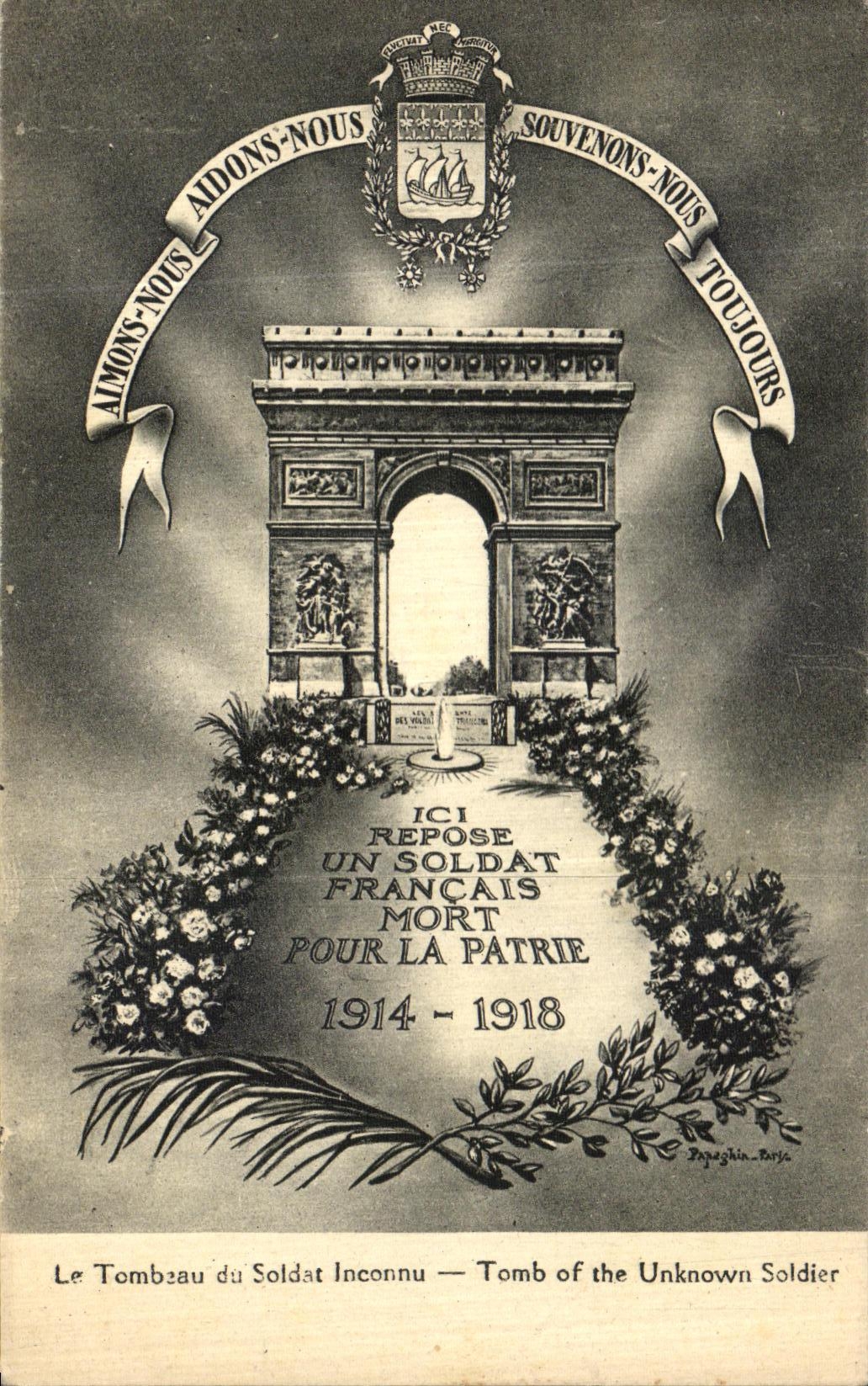 CPA Paris Le Tombeau du Soldat inconnu 