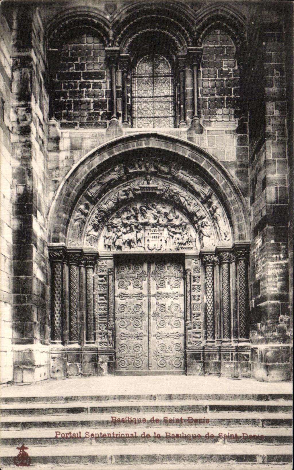 Basilique de Saint-Denis — Portail septentrional — éditeur non identifié, n° de série non visible