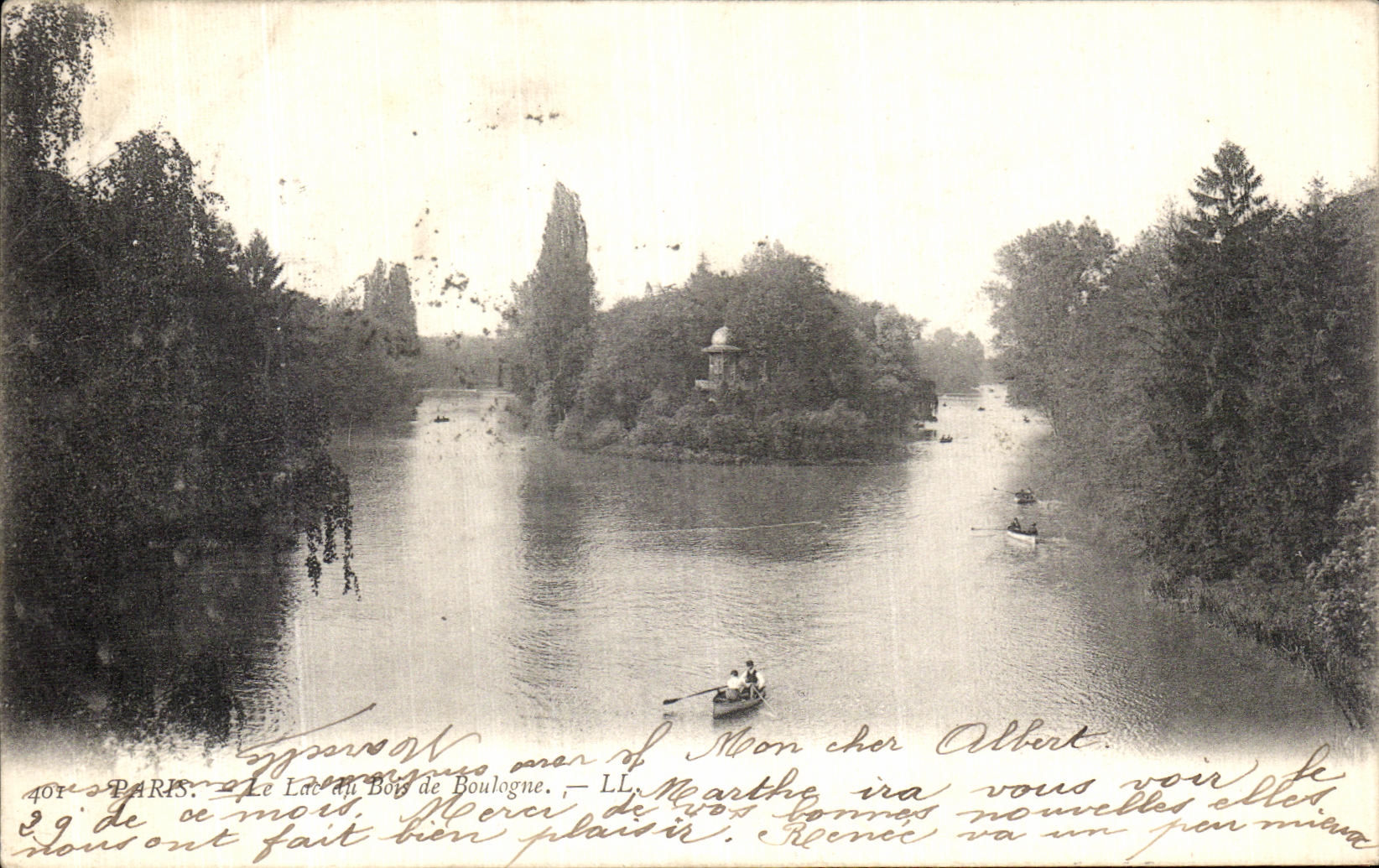 CPA Paris Le Lac Bois de Boulogne