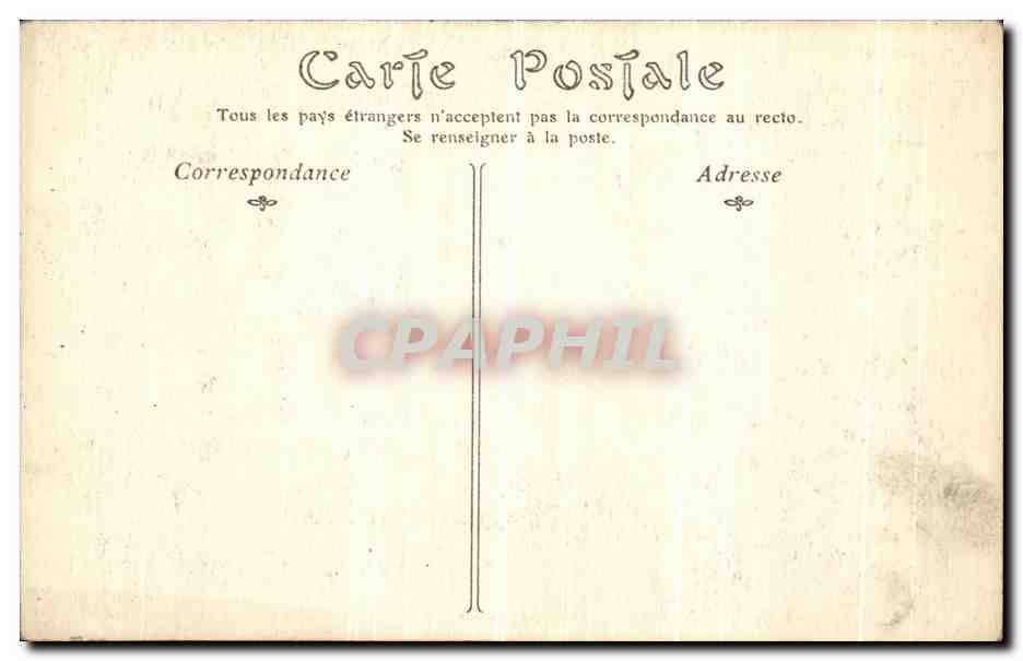 CPA Paris Notre Dame Facade la Rosace — Verso