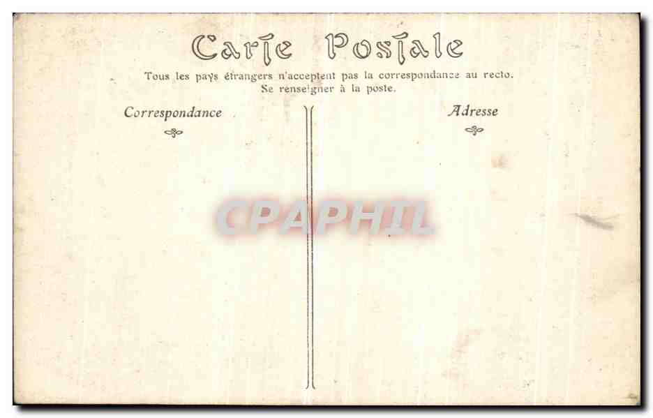 CPA Paris Notre Dame Facade les Portails — Rückseite