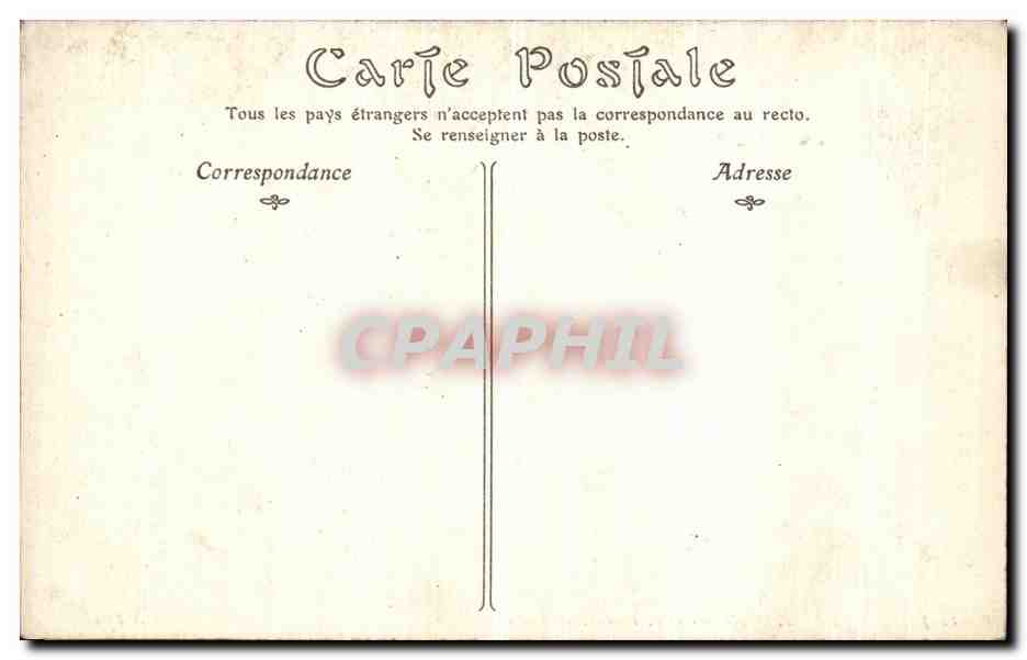 CPA Paris Notre Dame Facade les Tours — Verso