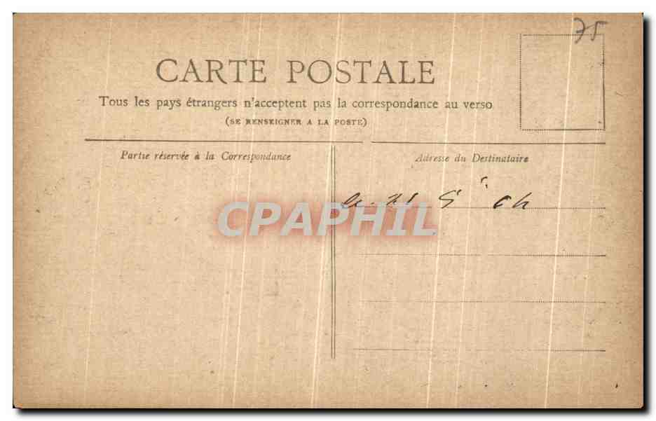 CPA Paris Le Square et le Musee de Cluny — Rückseite