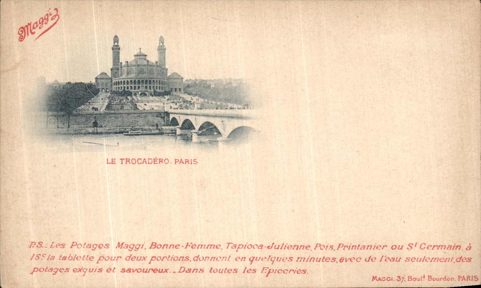 CPA Paris Trocadero Maggi