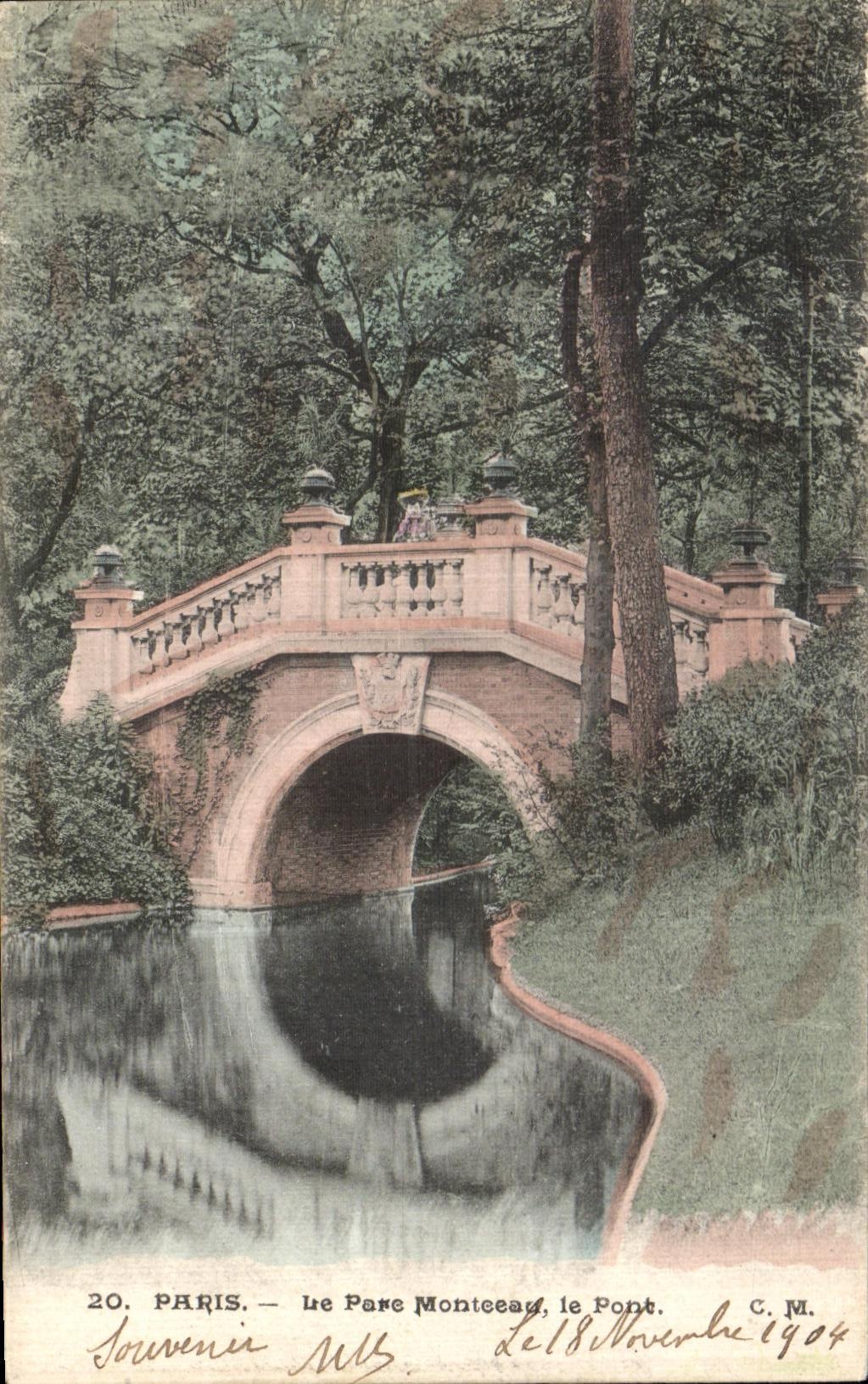 CPA Paris Parc Monceau Le Pont