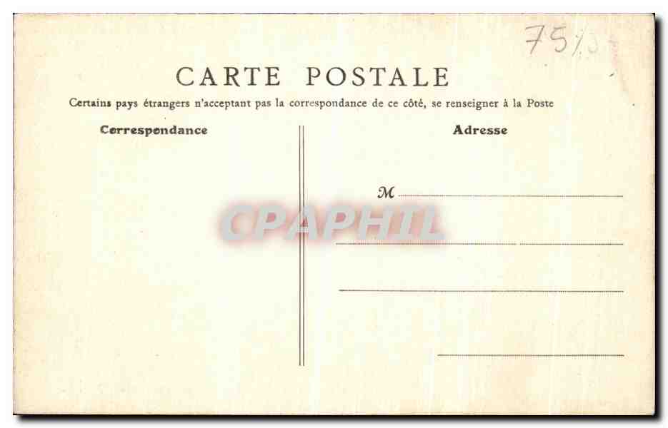 CPA Paris Mairie du 18eme — Rückseite