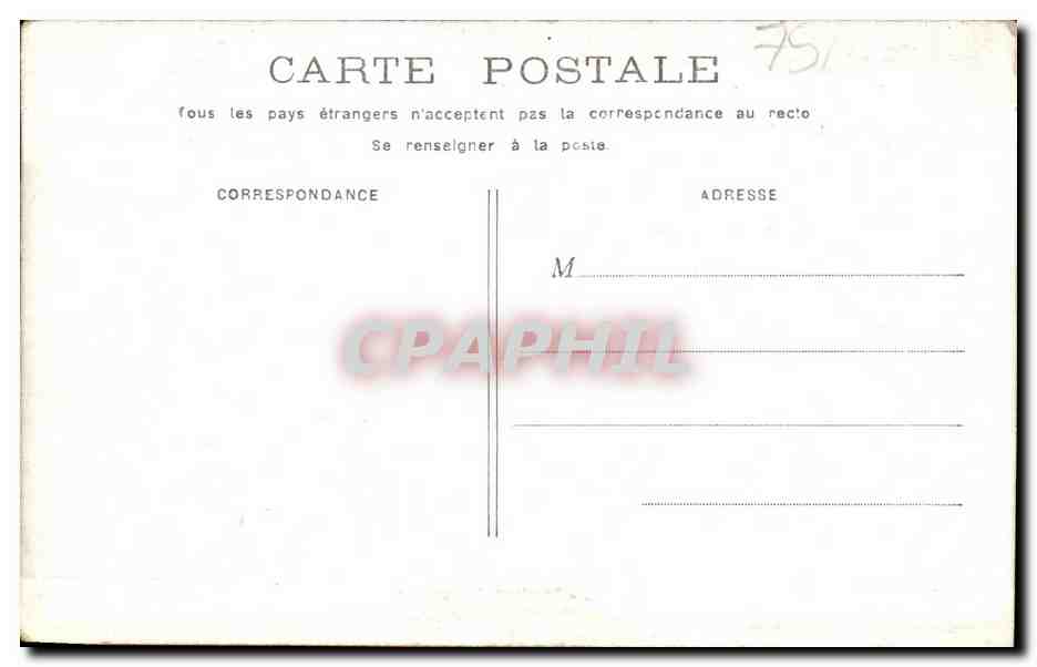 CPA Paris Institut de France Publicite Elixir Combier — Verso
