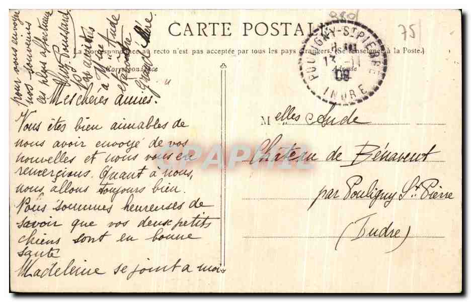 CPA Paris Gare d Orleans Quai d Orsay — Rückseite