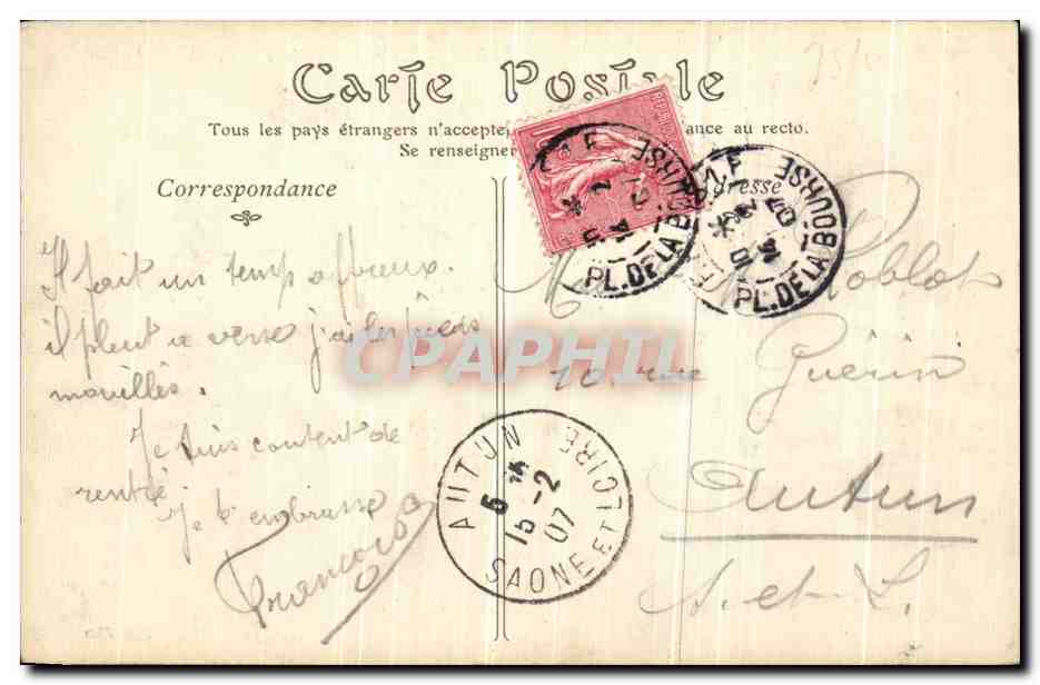 CPA Paris L Opera Academie Nationale de Musique — Rückseite