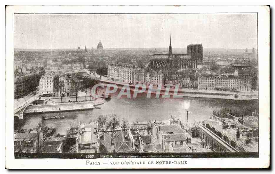 CPA Paris Vue Generale De Notre Dame