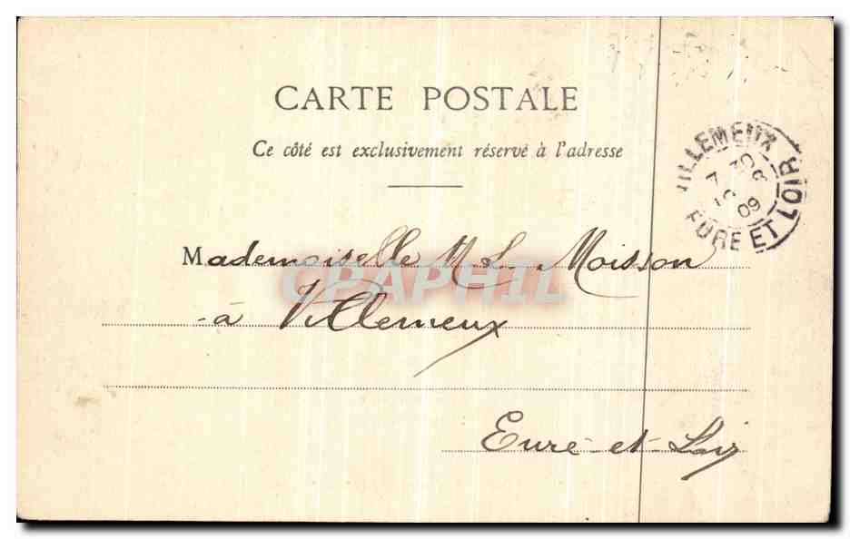 CPA Paris Pavillon Mauresque au Parc de Montsouris — Rückseite