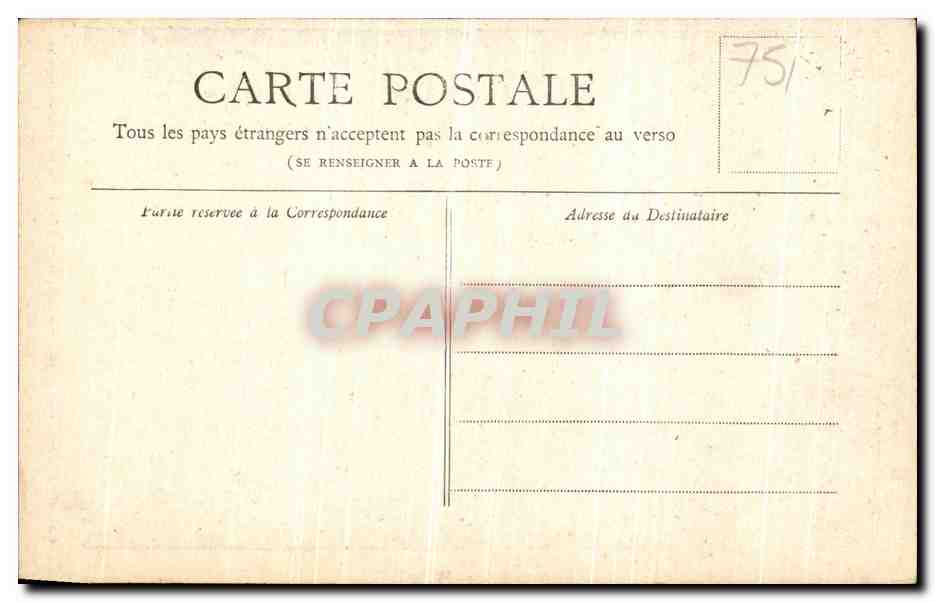 CPA Paris Collection Petit Journal Place de la Republique — Verso