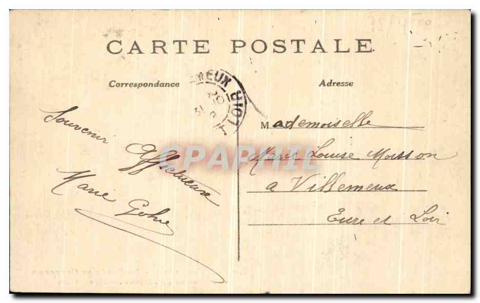 CPA Paris La Fontaine Carpeaux et l Avenue de l Observatoive — Verso