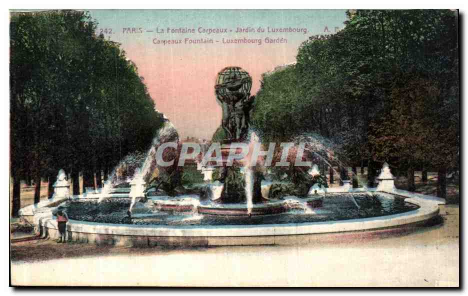 CPA Paris La Fontaine Carpeaux Jardin du Luxembourg