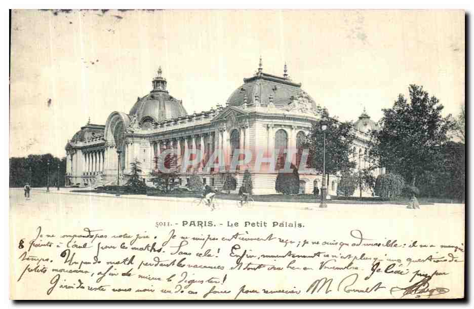 CPA Paris Le Petit Palais Velo