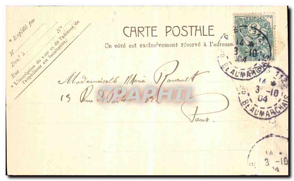 CPA Paris Quai d Orsay Bateau Peniche  — Rückseite