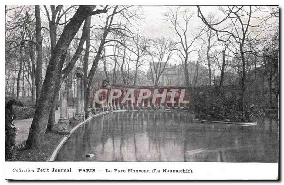 CPA Colletion Petit Journal Paris Le Parc Monceau