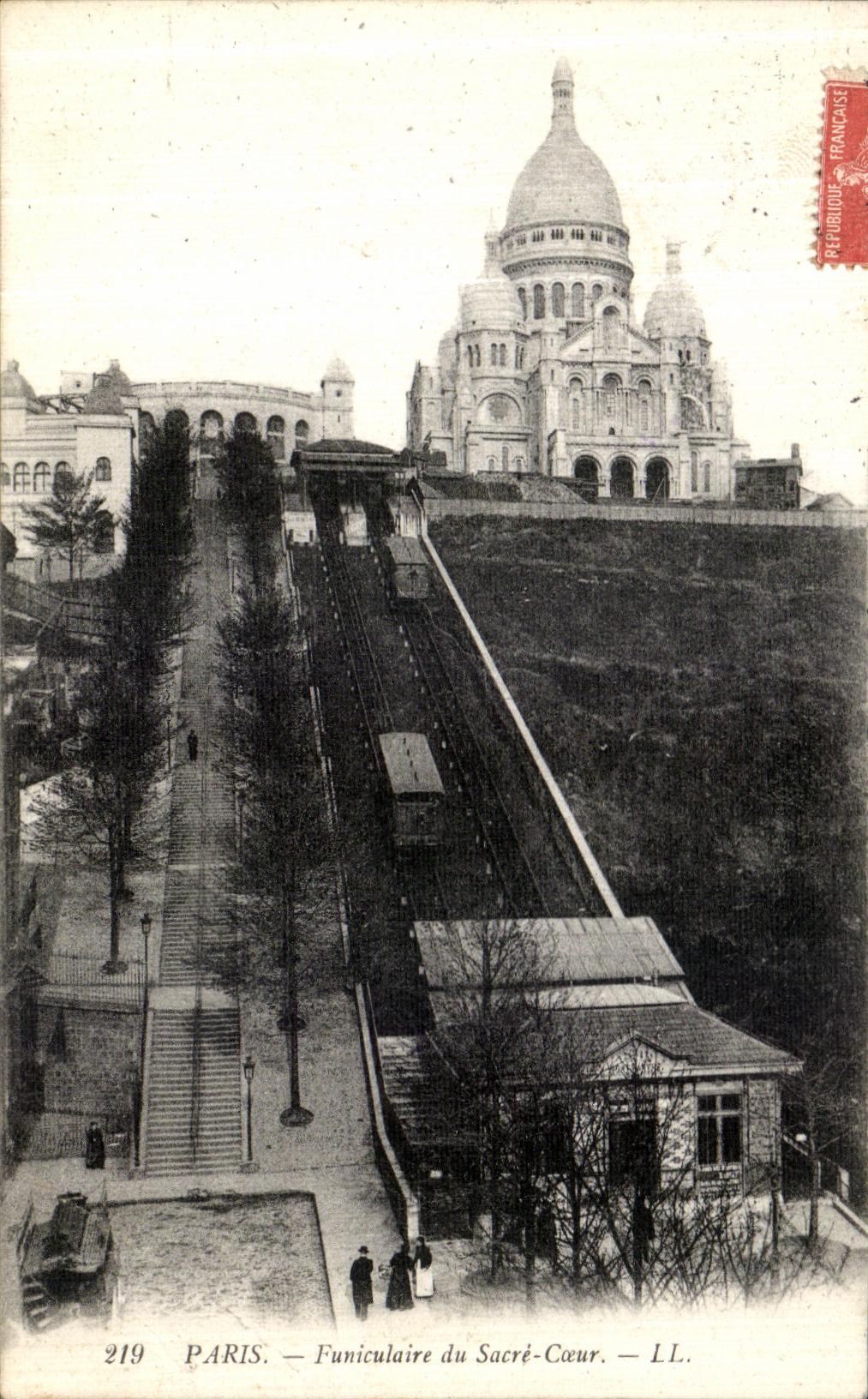 CPA Paris Funiculaire du Sacre Coeur Montmartre