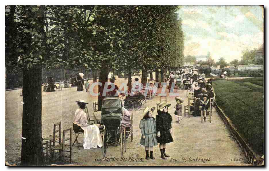 CPA Paris Jardin des Plantes Sous les Ombrages Enfants