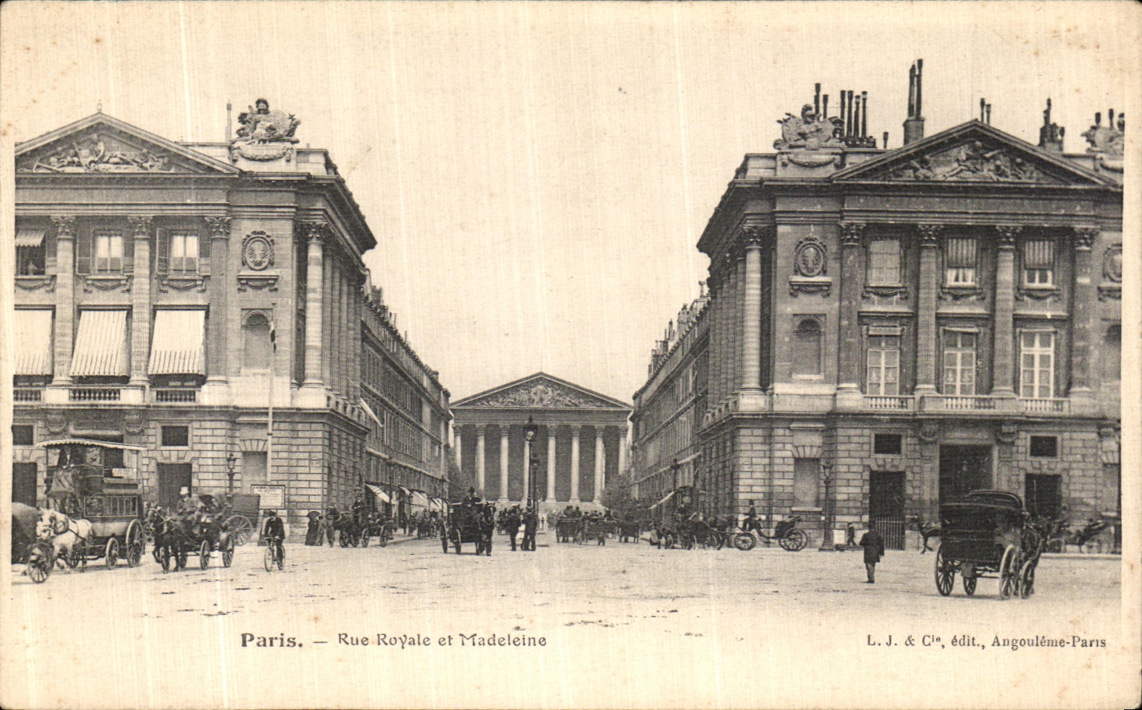 CPA Paris Rue Royale et Madeleine