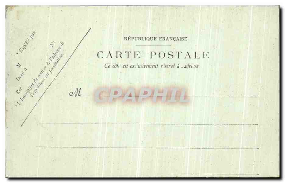 CPA Paris La Place du Theatre Francais — Rückseite